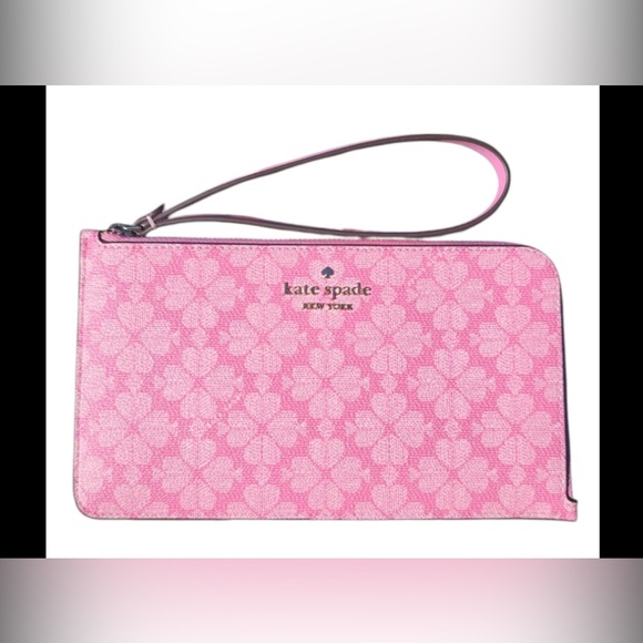 Kate Spade Pink Floral Wristlet new